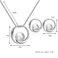 thumbnail image 5 of Joyería de boda, pendientes de perlas de imitación, collar, pendientes de aleación brillante, conjunto de joyería nupcial para compromiso, boda,, 5 of 5