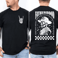 thumbnail image 4 of Fatherhood Rocks Shirt Funny Skeleton Dad Graphic Tee, Rock Dad T-Shirt, Cool Fathers Day Gift for Dad Husband, Front and Back Print, Soft Cotton Unisex Shirt, 4 of 6