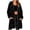 *Black, variant on Women's Waterproof Lightweight Rain Jacket , Outdoor Hooded Rain Coats For Women , Ladies' Long Length Zip Up Windbreaker with Pockets,Light Blue,S-2XL