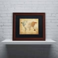 thumbnail image 3 of Trademark Fine Art "Time Zones Map of the World" Canvas Art by Michael Tompsett, Black Matte, Wood Frame, 3 of 4