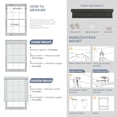 thumbnail image 7 of Cordless Blackout Roller Shades for Windows, Free-Stop Linen Shades with Valance, Thermal Insulated Fabric, UV Protection Roller Blinds for Home，Dark Grey，45"W X 72"H, 7 of 7