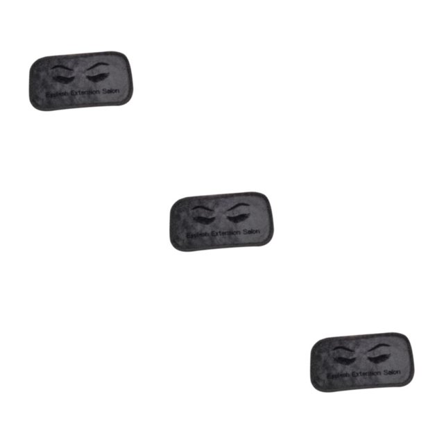 Dalazy Durable Extension de Cils Front Pad Microfibre Extension Titulaire Plateau Souple Gris 9 x 19cm 3Set