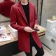 thumbnail image 3 of ZHAOCHENG Nuevo abrigo de lana de invierno para hombre, abrigos de lana de secciones largas para tiempo libre, chaquetas casuales de moda de color puro para hombre, abrigo casual para hombre, 3 of 5