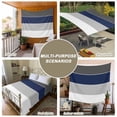 thumbnail image 6 of Navy Blue Grey Striped Tapestry for Bedroom Wall Hanging Tapestry, Farmhouse Modern Ceiling Backdrop Tapestries Poster Blanket Wall Decor for Teens Room Living Room Dorm 59" x 90", 6 of 8