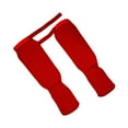 thumbnail image 1 of serony 1 Pair Shin Instep Guards MMA Supplies Training Protection Elastic Protector Red and L, 1 of 6