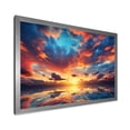 thumbnail image 2 of Designart "Magical Sunset Skies I" Landscapes Framed Wall Art Decor - Traditional Blue Sky Hallway Framed Wall Art Decor, 2 of 6