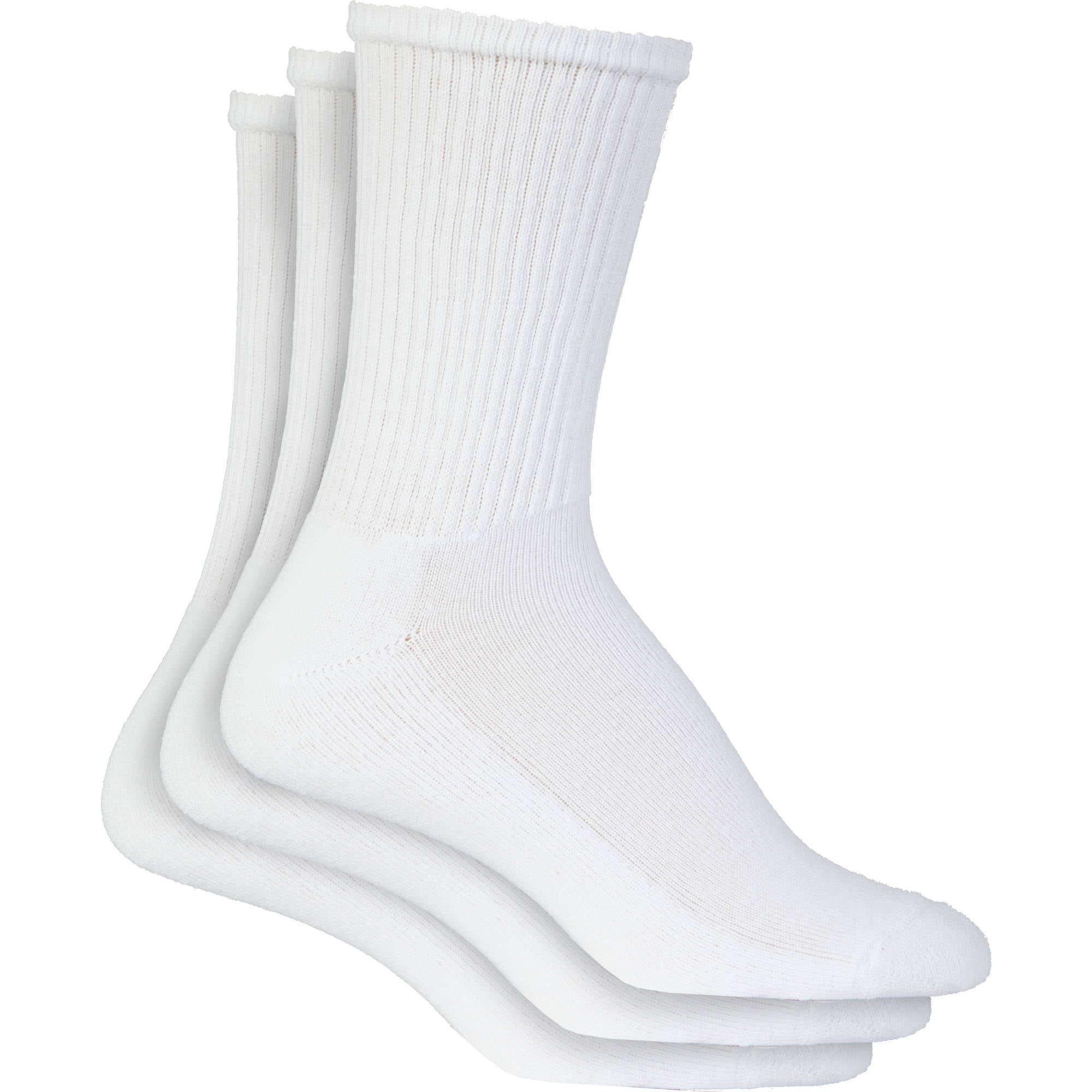 Gildan Gildan Ultra Blend Moisture Wick Ladies Crew Socks, 6 pack