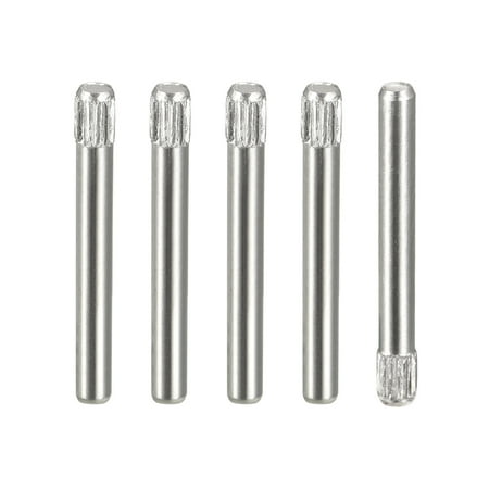 

2x18mm 304 Stainless Steel Dowel Pins 5 Pack Knurled Head Flat End Dowel Pin