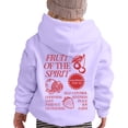 thumbnail image 1 of Liyamei Chandail à Capuchon et Chandails en Molleton pour Filles pour l'Hiver Tenue Décontractée Col Rond Imprimé Lettre Chandail pour Enfants de 2 à 13 Ans Activités Extérieures et Confort Quotidien Taille Violet, 2-3 Ans, 1 of 5