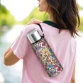 thumbnail image 6 of 20 Oz Pioneer Flower Coffee Tumbler Double Wall Insulated Stainless Steel Water Bottle | Metal Reusable Thermoses Flask with Cup Cap | Leak & Sweat Proof with Anti-Dust Lid, 6 of 7