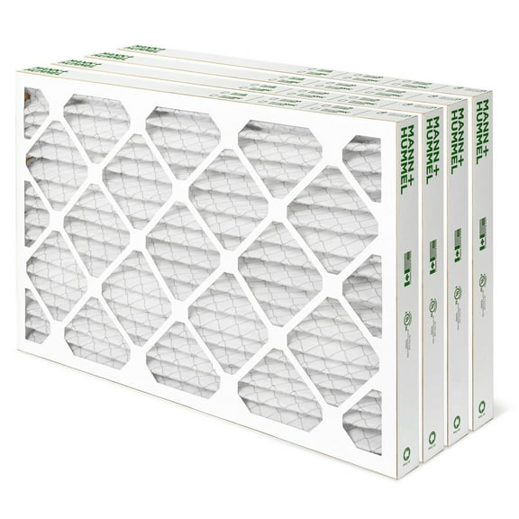 16x25x2 MERV 8 Pleated AC Furnace Air Filters. 4 Pack