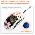 thumbnail image 7 of MANBASNAKE M1 Wired Lightweight Gaming Mouse, 69g Ultralight Honeycomb Shell, RGB Chroma Backlit, 6400 DPI Optical Sensor, Ergonomic 6 Programmable Buttons for E-Sports,Laptop,PC,Mac Gamer, 7 of 7
