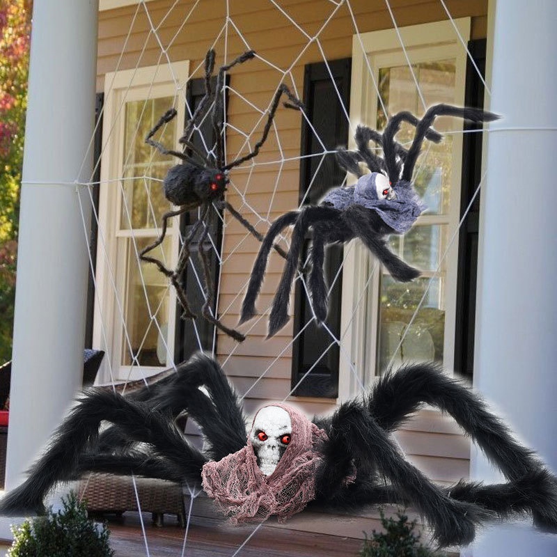 Maynos Scary Halloween Spider Decoration Fake Realistic Hairy Scary