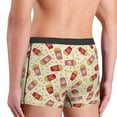 thumbnail image 4 of Kdxio Men's Boxer Briefs with Cartoon Popcorn Print - Comfortable and Breathable Underwear for Everyday Wear, 4 of 7