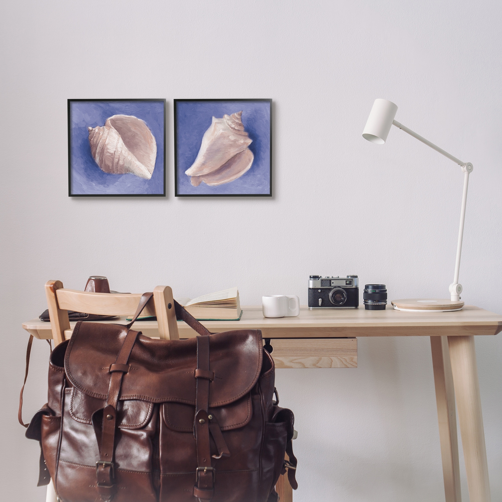 Stupell Industries Simple Classic Seashell Conch Still Life Painting , 12 x 12, Design by Lanie Loreth