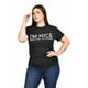 thumbnail image 1 of Playera "I´m Nice..." Roman Fashion /Tallas Extras, 9001-14 (Negro) negro 36, 1 of 5