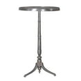 thumbnail image 2 of Benjara 41" Plant Stand Table-Round Top-Turned Base-Modern Silver Aluminium, 2 of 6