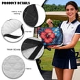 thumbnail image 6 of Psesaysky Golf Cart Seat Covers with 4 Pockets Soft Golf Cart Seat Towel Blanket, Extra Handle, Foldable and Washable, Suit EZGO TXT RXV/Club Car Seats, Hawaiian Hibiscus Flower, 6 of 8