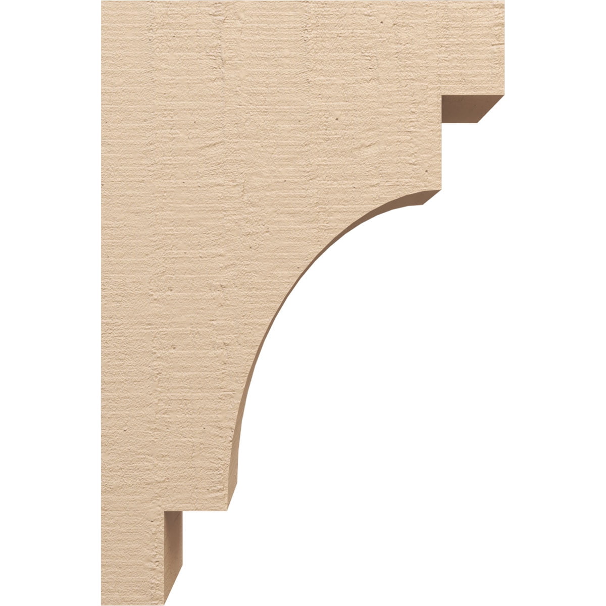 11"W x 22"D x 33"H Classic Mediterranean Rough Cedar Woodgrain TimberThane Corbel, Primed Tan