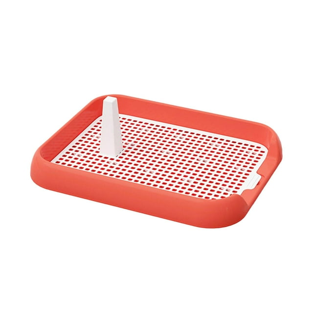 lionlar Dog Toilet Litter Tray Small Dog Training Pads Reusable Pet Training Toilet with Pink