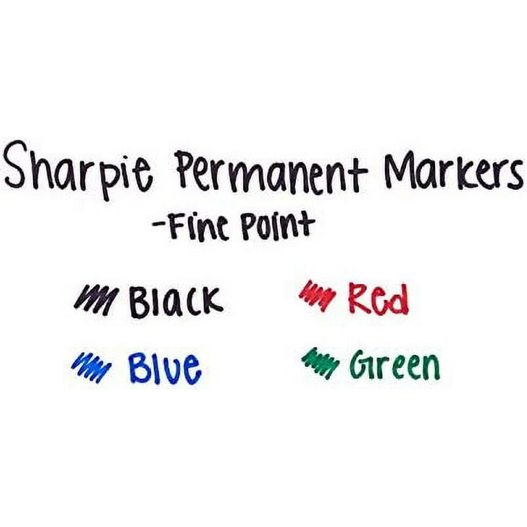 Sharpie eXtreme Permanent Markers, Fine Tip, Black, 4/Pack (1927436)