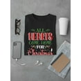 thumbnail image 3 of All Hearts Come Home Christmas T-Shirt Men -Smartprints Designs, Male 5X-Large, 3 of 4