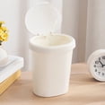 thumbnail image 3 of Garbage Can with Lid to Prevent Odor Desktop Trash Bin Small Kitchen Trash Can Easy Open Portable Waste Container, 3 of 6
