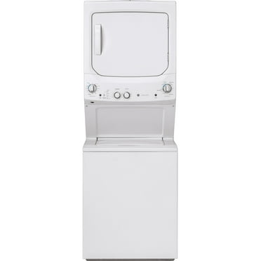GE Unitized Spacemaker 3.8 DOE cu. ft. Stainless Steel Washer and 5.9 cu. ft. Gas Dryer
