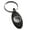Black, variant on Stainless Steel Sun & Moon Yin Yang Engraved Small Oval Charm Keychain Keyring