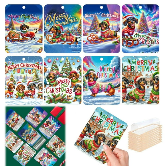 Christmas Clip Ornaments For Giving Checks Cards In And Designs With Cover And For Christmas Decoration (8 Pack) A2