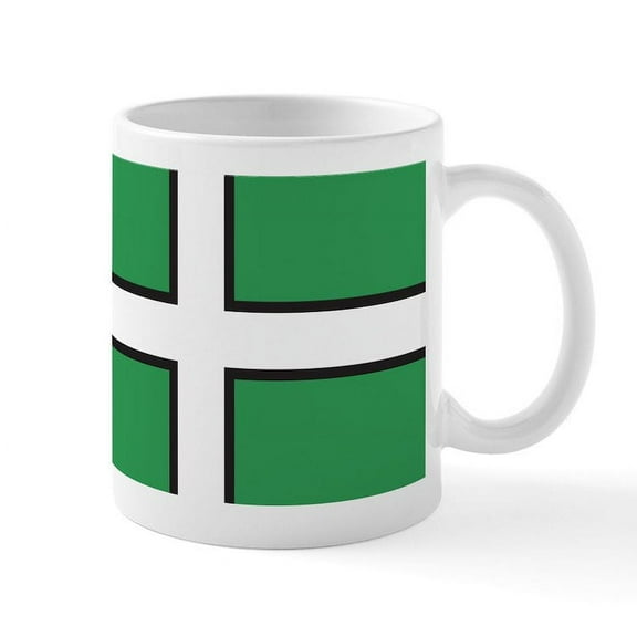 CafePress - Devon Flag Mug - 11 oz Ceramic Mug - Novelty Coffee Tea Cup
