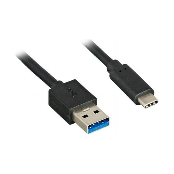 Nippon Labs 6ft. USB Type C 3.1 Gen 2 Male to Type A Male Cable 28AWG 24AWG, 10Gbps, 3A, Gold plated connectors - Black USB Type-C to A Cable 20USB3-6CMAM-G