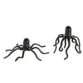 thumbnail image 6 of 7", 3"H Black Aluminum Metal Octopus Sculpture with Textured Tentacles, by DecMode (2 Count), 6 of 9