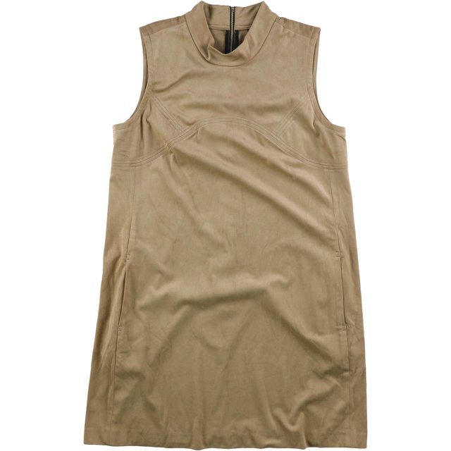 Alfani Womens Faux Suede Shift Dress, Marrón, 16