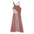 thumbnail image 4 of Aiihoo Kids Girls Chiffon Ballet Lyrical Dance Dresses Sleeveless Leotard Dress Modern Contemporary Dress Light Brown 16, 4 of 7