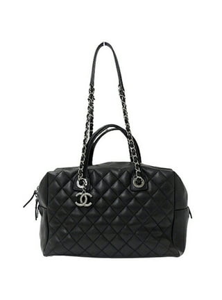 pink chanel handbag black