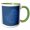 Green/White, variant on 3drose, Fish Fossil with Monkey Skull in Blue, 11oz Two-tone Green Mug