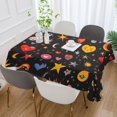 thumbnail image 2 of Yayeee Tablecloths for Rectangular Tables 54 x 54 inch Party Table Cover, Moon Pattern, 2 of 6