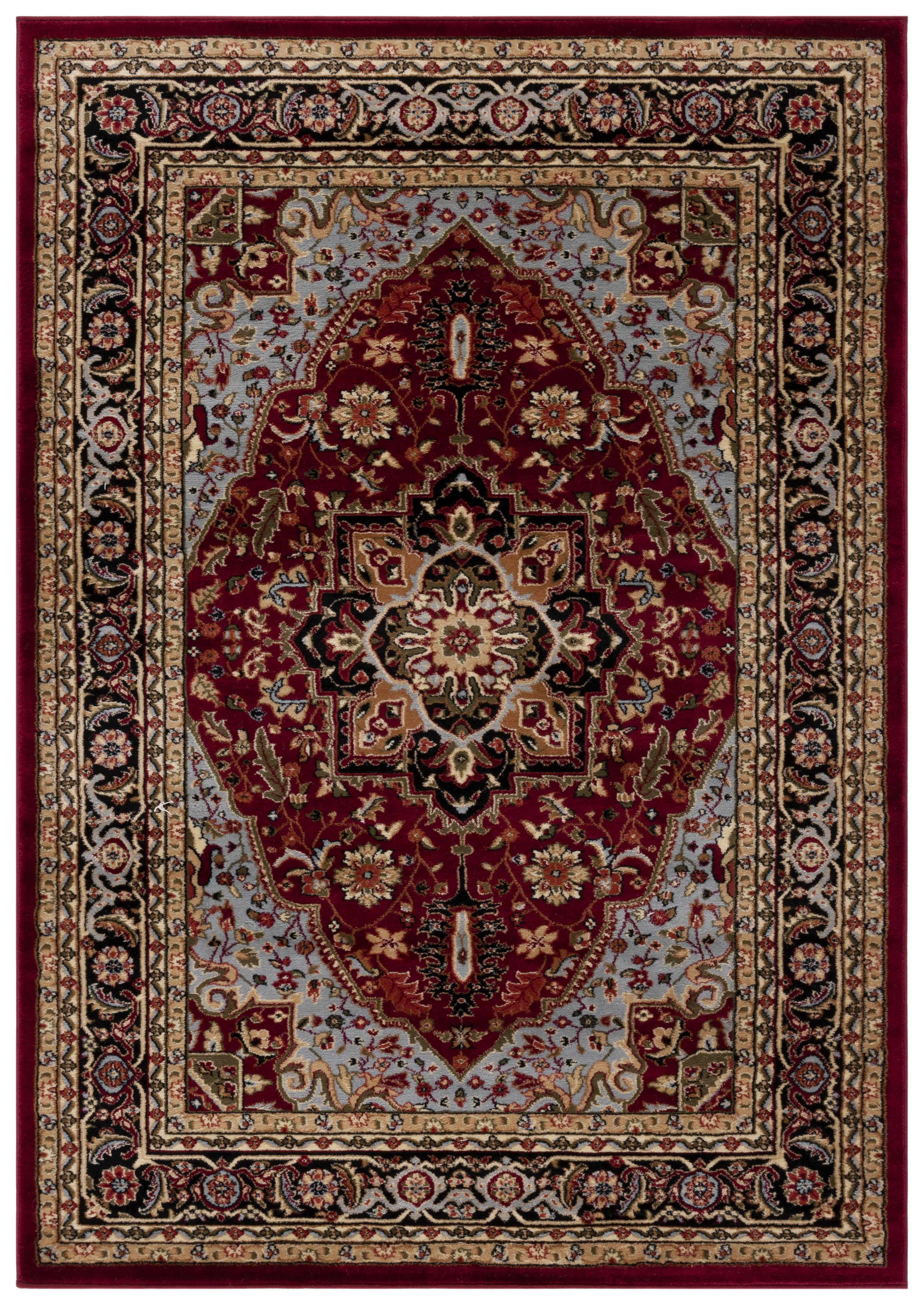 Safavieh Lyndhurst Miranda Floral Area Rug, Red/Black, 6' x 9'