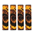 thumbnail image 5 of Chririnla Tie Dye Bat Print Car Harness Pads Comfortable Reduce Friction Effectively Car Seat Belt Pads, Washable Removable Compatible with Sedan Auto Van, 5 of 7