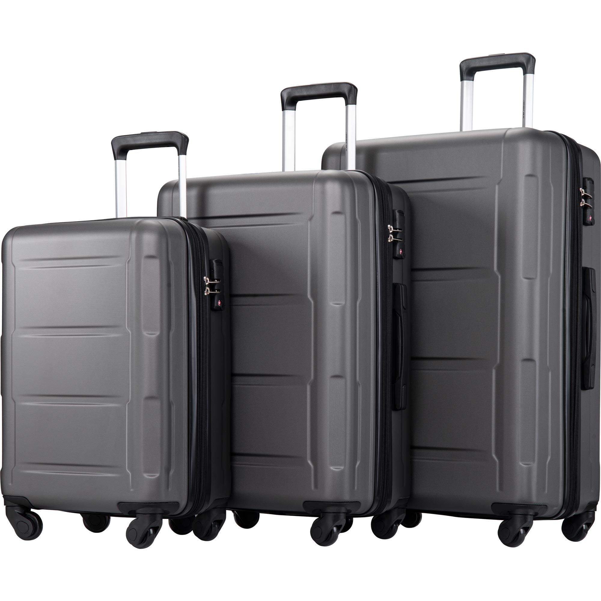 Segmart - 3 Piece Luggage Sets on Clearance, SEGMART Lightweight Hardshell Expandable Luggage ...