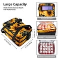 thumbnail image 3 of Sunflower Double Layered Insulated Lunch Bag with Two Compartments and Large Capacity - 7.1x11.4x16.1 Inches Hand-Carry Refrigerated Meal Bag, 3 of 6