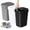 Three colors-included Trash bags, variant on 3 Pack Bathroom Small Trash Can with Lid, 2.6 Gallon Slim Garbage Bin with Pop-Up Lid, 10L Plastic Wastebasket for Bedroom, Office, Kitchen, Toilet (Gray)