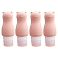 thumbnail image 1 of 4 botellas de viaje de silicona, minibotellas con forma de animalito., 1 of 5