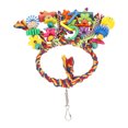 thumbnail image 2 of Colorful Swing Ring Toy, Release Instinct Edible Pigments Safe Bird Swing Toy With Hook For Birds, 2 of 8