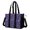 Astronaut and Mushroom Purple Pattern, variant on Alien Peace Sign Black Pattern Utility Tote Bag, Teacher Tote with Multi Pockets & Removable Strap, Stand Upright Gifts for Birthday Christmas Thanksgiving