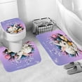 thumbnail image 2 of 4 Piece Easter Shower Curtain Set With Non-Slip Rug, Toilet Cover And Bath Mat, Funny Easter Shower Curtain With 12 Hooks, Happy Easter Shower Curtain Set For Bathroom, 2 of 3