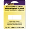 ProMag Square Magnets W/Foam Adhesive 6/Pkg-.75"