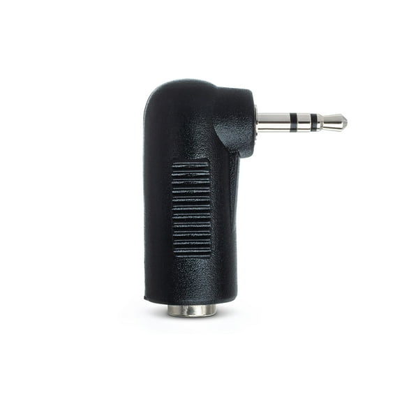 Hosa GMP467 3.5mm Female TRS to 2.5mm Male TRS Right-Angle Adaptor