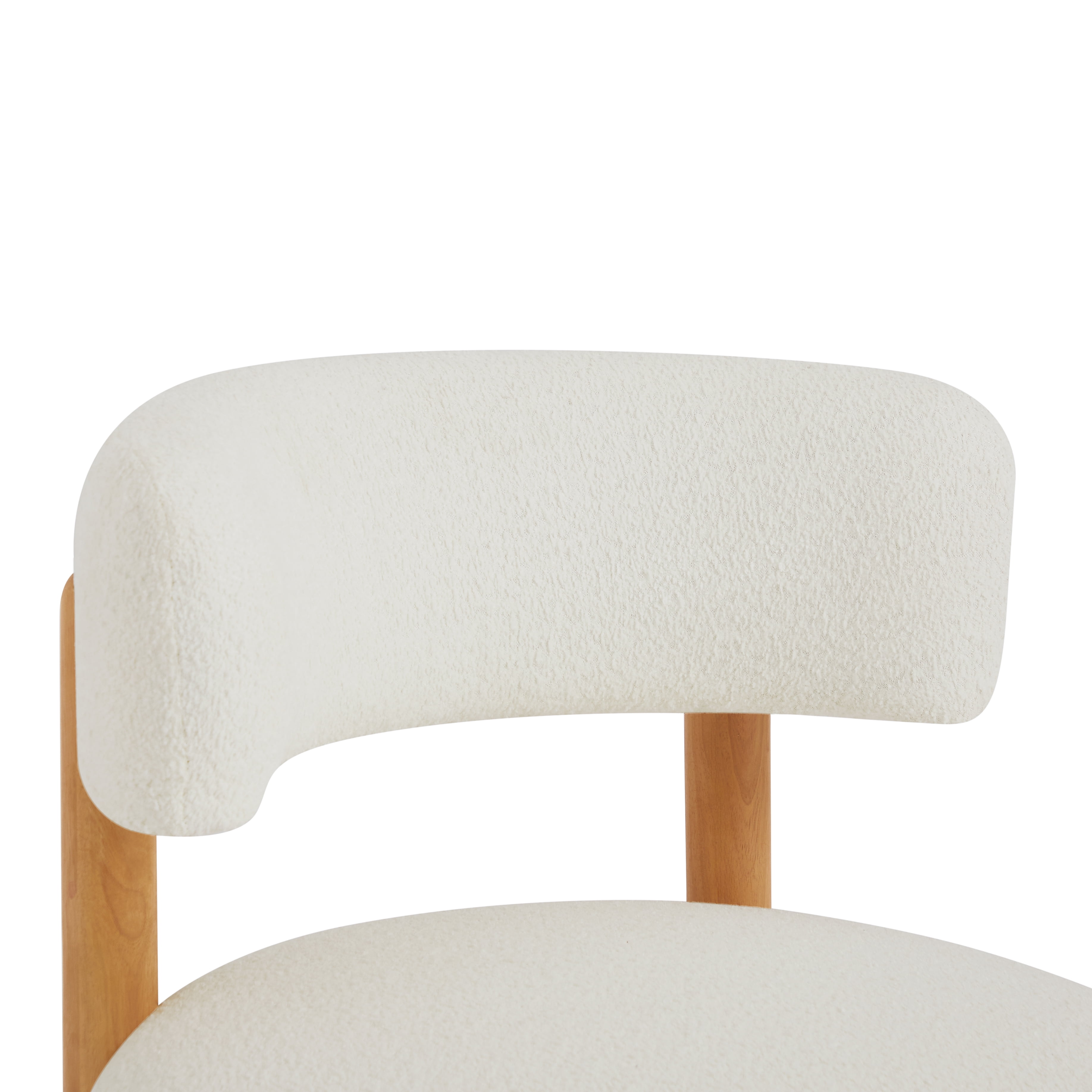 Euroco Farmhouse Armless Chair, Cozy Upholstered Armless Lounge Chair with Thatched Roof Rod Design and Wood Frame,Fabric Comfy Reading Chair for Bedroom,Living Room,Beige
